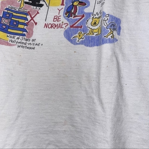 Big Bear Los Angeles Hollywood A-Z Single Stitch Short Sleeve Top Vintage Touris - Picture 4 of 9